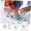 SHOWERORO 50pcs Entertainment Raffle Balls Drawing Balls Bingo Calling White Fade-resistant Printing view 4