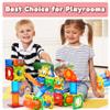 MAGBLOCK 85Pcs Marble Run Magnetic Tiles Toy Building Blocks STEM Educational Child Brain Development Kit Magnet Construction Toys for Boys Girls Kids Age 5 6 7+ Years Old view 3