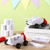 10 Sets Balloon Power Car Kits DIY Balloon Powered Recoil Car Set Stem Assembly Set for Kids Classroom Stem Educational and Science Activities view 4