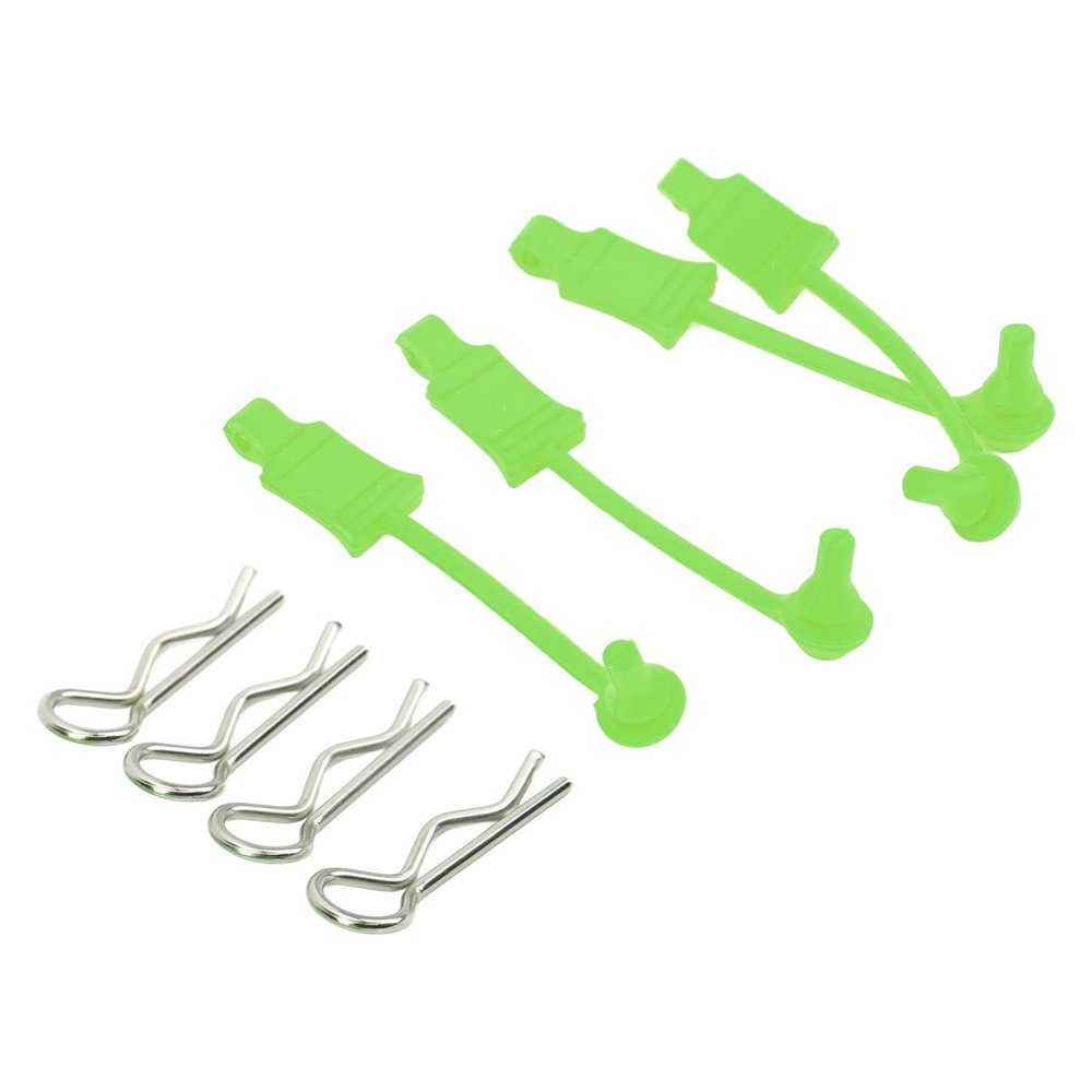 RC Car Body Shell Clips Retainers for Losi Lasernut U4 1/10 Fit Tenacity DB Big Rock Typhoon Material Easy Install Green