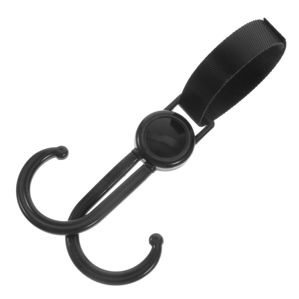 BESTonZON Shopping Trolley Double Hook Versatile Stroller Bag Hanger for Shopping Bags Wheelchairs Diaper Strong Lightweight Durable Design for Convenient Use
