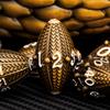 ARUOHHA DND Metal Dice Antique Gold Dragon Egg Dice with Metal Box, Role Playing Game RPG Polyhedral D and D Dice Set D20 D12 D10 D8 D6 D4 view 3