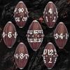ARUOHHA DND Metal Dice Black Red Dragon Egg Dice with Metal Box, Role Playing Game RPG Polyhedral D and D Dice Set D20 D12 D10 D8 D6 D4 view 2