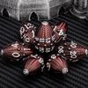ARUOHHA DND Metal Dice Black Red Dragon Egg Dice with Metal Box, Role Playing Game RPG Polyhedral D and D Dice Set D20 D12 D10 D8 D6 D4 view 4