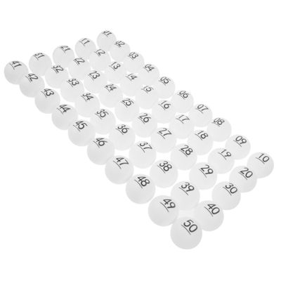 KOMBIUDA 50pcs Lottery Balls for Raffle Draw and Home Party Games Sturdy Activity Balls for Fun Entertainment and Events