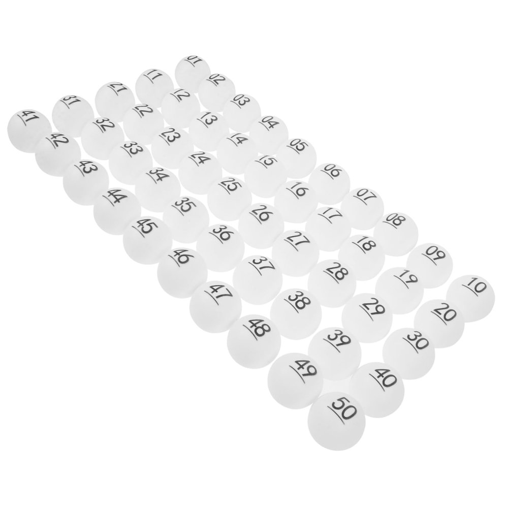 KOMBIUDA 50pcs Lottery Balls for Raffle Draw and Home Party Games Sturdy Activity Balls for Fun Entertainment and Events