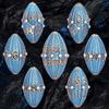 ARUOHHA DND Metal Dice Copper Blue Dragon Egg Dice with Rotating Dragon Egg Shell, Role Playing Game RPG Polyhedral D and D Dice Set D20 D12 D10 D8 D6 D4 view 2