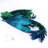 ACOCOFE 3D Printed Dragon Feathered Wyvern Toy, 16 inch Large Fidget Articulated Dragon with Wings, Large Desktop Pet 3D Printed Toy (Laser Green) view 1