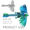 ACOCOFE 3D Printed Dragon Feathered Wyvern Toy, 16 inch Large Fidget Articulated Dragon with Wings, Large Desktop Pet 3D Printed Toy (Laser Green) view 2