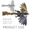 ACOCOFE 3D Printed Dragon Feathered Wyvern Dragon Toys,16 inch Large Fidget Articulated Dragon with Wings,Large Desktop Pet 3D Printed Toys (Laser Gold) view 2