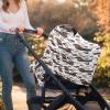 Forchrinse Dachshund Paw Print Print Baby Car Seat Cover Soft Stretchy Breastfeeding Nursing Cover Multi Use Cover for Shopping Cart/High Chair/Stroller view 3
