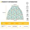Forchrinse Dachshund Paw Print Print Baby Car Seat Cover Soft Stretchy Breastfeeding Nursing Cover Multi Use Cover for Shopping Cart/High Chair/Stroller view 4