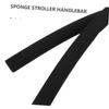 CHILDWEET 4pcs Stroller Handle Sleeve Soft Sponge Grip Cover for Enhanced Comfort and Safety Easy to Install Pram Handle Protector Black Color view 3