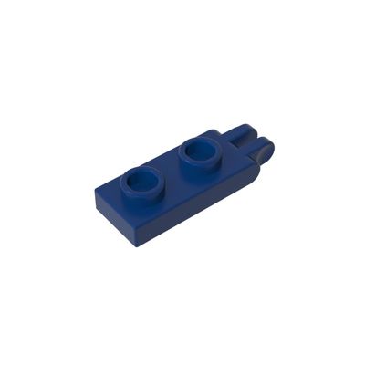 Gobricks GDS-M174 1x2 Two-Finger Hinge Plate, Dark Blue, 10 pcs Brick Parts