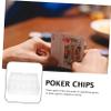 COHEALI Acrylic Poker Chip Storage Box Lid Transparent Organizer for Chips Portable and Case for and Parties view 3