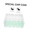 COHEALI Acrylic Poker Chip Storage Box Lid Transparent Organizer for Chips Portable and Case for and Parties view 4