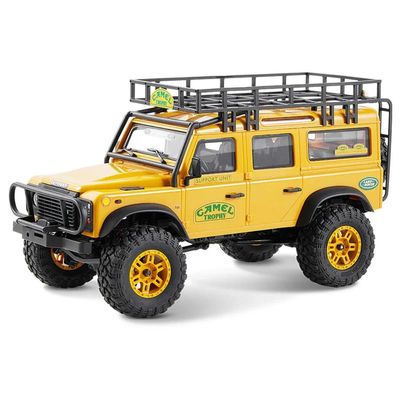 SVERTIBO FMS FCX24M 1/24 RC Crawler RTR, Land Rover Family Camel Trophy Edition Licensed RC Truck, 4WD Off-Road RC Rock Crawler 2.4Ghz RC Car Model for Adults (Defender 110)