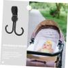 Hemobllo 5pcs Rotatable Double Hook for Stroller Multipurpose Hanger Clips for Diaper Bags Shopping Carts Wheelchairs Design for Enhanced Organization and Convenience view 3