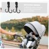 Hemobllo 5pcs Rotatable Double Hook for Stroller Multipurpose Hanger Clips for Diaper Bags Shopping Carts Wheelchairs Design for Enhanced Organization and Convenience view 4