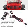 16 LED RC Car Roof Lights, 4 Lamp Headlights Front Spotlights for 1/10 RC Crawler, for Axial, SCX10 90046, Gen8 (Red Light) view 4