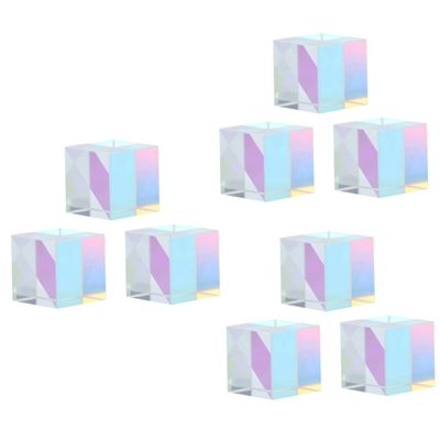 BUGUUYO 3sets Optical Glass RGB Dispersion Cube Science Decoration Perfect for School 3pcs*3