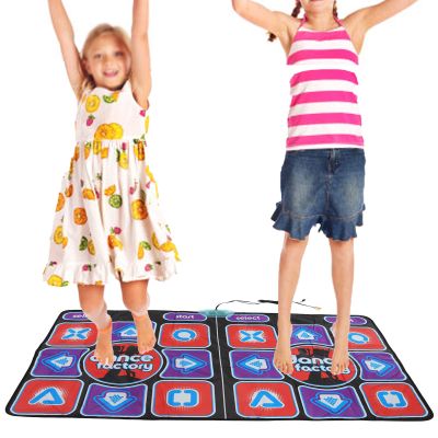 Pgraded Dance Mat,Double User Electronic Dance Pad,Dancing Challenge Playmat,Musical Dance Mat Games for TV Computer,Plug and Play Toy, for Kids Girls Boys Adult