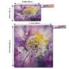 Wet Bag 2Pcs Wet Dry Bag Waterproof Travel Laundry Bags Dandelion Swimsuit Bags Storage Cloth Diaper Wet Bags Bathing Suit 0rganizer Bags for Beach, Yoga, Gym, Pool view 2