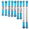 9Pcs Metal Pull Rod Steering Servo Link Linkages Swing Arm Tie Rod Upper Suspension Ends & Metal Spur Diff Differential Main Gear 62T & 17T Pinion Motor Gear Center Reduction view 2