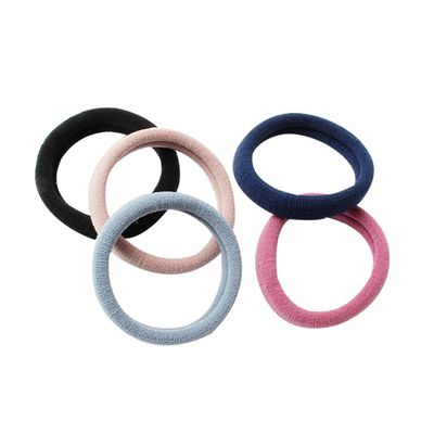 TOVINANNA 50pcs Elastic Hair Tie for Women Girls Hair Band Ponytail Holder Stretch Rope for Decorations Simple Design Elastics Random Color