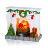1: 12 Scale Mini House Furniture and Accessories Christmas Miniature Fireplace Mini Resin Fireplace for Mini House Christmas Decoration Xmas Gift view 1