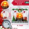 1: 12 Scale Mini House Furniture and Accessories Christmas Miniature Fireplace Mini Resin Fireplace for Mini House Christmas Decoration Xmas Gift view 2