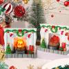 1: 12 Scale Mini House Furniture and Accessories Christmas Miniature Fireplace Mini Resin Fireplace for Mini House Christmas Decoration Xmas Gift view 4
