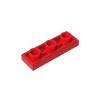 Gobricks 35459 1x3 Tile Special Inverted With Center Hole, Red, 50 pcs view 1