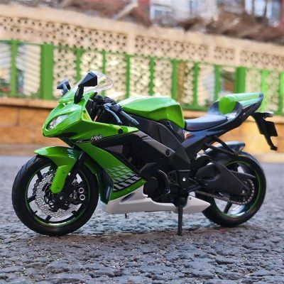 Collection 1:12 for Kawasaki ZX-10R 2010 Motorcycle Model Simulation Diecast Metal Motorcycle Model Gift(Green Retail Box)