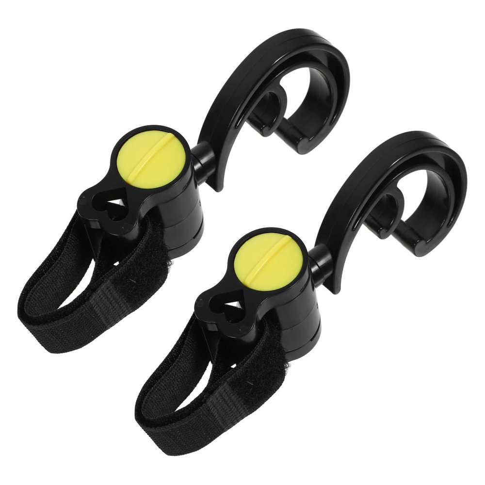 Hohopeti 2pcs Stroller Hook Bag Hook Multi-Purpose Accessory for Hanging Diaper Bags and More Design for Easy Attachment and Use