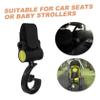 Hohopeti 2pcs Stroller Hook Bag Hook Multi-Purpose Accessory for Hanging Diaper Bags and More Design for Easy Attachment and Use view 3