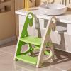 Toddler Learning Stool Kids Kitchen Step Stool with Non-Slip Foot Pads Toddler Tower for Kitchen Countertop and Bathroom view 2