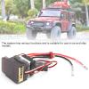 equlup Two Way Brush ESC, 0A Brake ESC High Voltage Version Brush ESC with Brake Cooling Fan for Vehicle Ship Model view 4