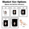 Personalized Baby Blanket with Name, Custom Baby Blankets for Girls Boy Kids, Customized Baby Stuff, Soft Flannel Blankets in Toddler Gifts for Christmas Birthday, Infant Newborn Shower Items view 4