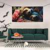 Banner Party Decor Happy Birthday Banner Personalized Banner with Brass Grommets A sloth and a baby sloth Banner Party Background Yard Banner Sign Backdrop for Indoor Outdoor Decorations Small view 4