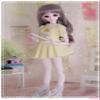 1/4 BJD Doll Kawaii Doll Move Joints Handmade Makeup 18 Inches Collectible Cartoon Dress up Dolls The (J) view 3