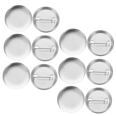 BELLIFFY 100sets Badge Buttons Pin Materials Base Badge Parts for Handmade Craft Accessories and Supplies for Crafting