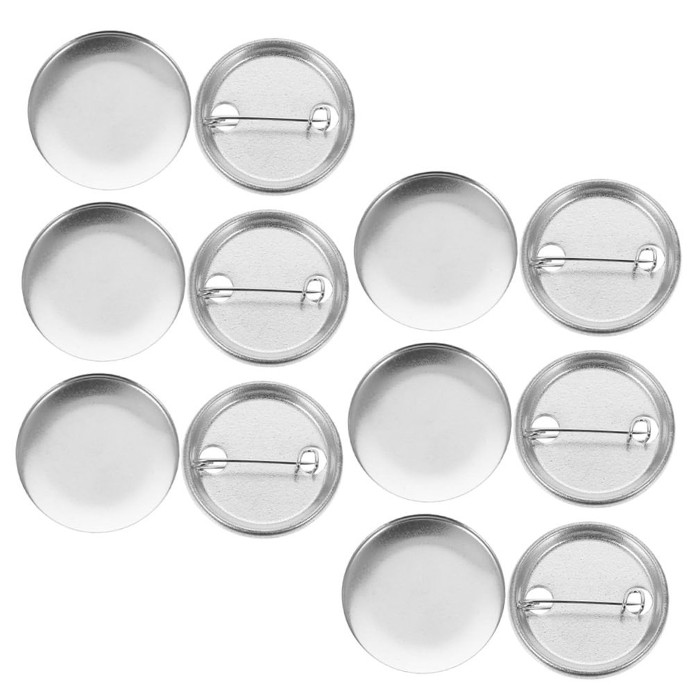 BELLIFFY 100sets Badge Buttons Pin Materials Base Badge Parts for Handmade Craft Accessories and Supplies for Crafting