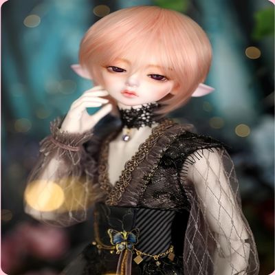 1/4 BJD Doll Kawaii Doll Move Joints Handmade Makeup 18 Inches Collectible Cartoon Dress up Dolls The (C)