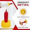 20-PCS Goat Nipples Nipple Soft Rubber Pacifier for Feeding Pup Foal Calf Small Animal Screw On Sprite Coke Soda Bottle (Yellow) view 3