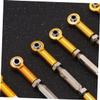 BESTonZON 6pcs Adjustable Pull Rods for Rc Steering Linkage for Racing and Buggies Yellow view 2