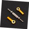 BESTonZON 6pcs Adjustable Pull Rods for Rc Steering Linkage for Racing and Buggies Yellow view 3