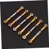 BESTonZON 6pcs Adjustable Pull Rods for Rc Steering Linkage for Racing and Buggies Yellow view 4
