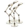 HOOTNEE 4pcs Action Figure Display Stand for Toys Plastic Figurine Holders Wear-resistant Doll Stand Desktop Model Support Figure Accessory view 1