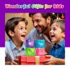 4Pack Glitter Squishy Cube, Nice Stress Cubes for Adults - Slow Rise Glitter Square Stress Balls , Malt Sugar Stress Balls, Sensory Fidget Toys Gel Ice Cube Squishys - Relieve Anxiety/Autism/ADD/ADHD view 2